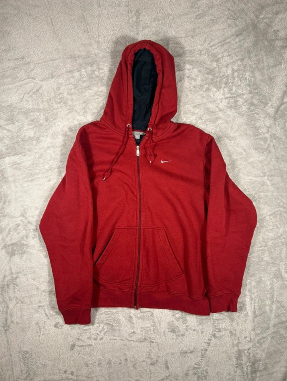 nike vintage zip up hoodie size L